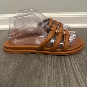 Olukai Woman’s Brown Slip On Slide Sandals Size 9